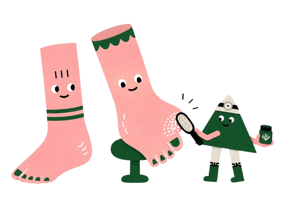 callos en los pies ilustración