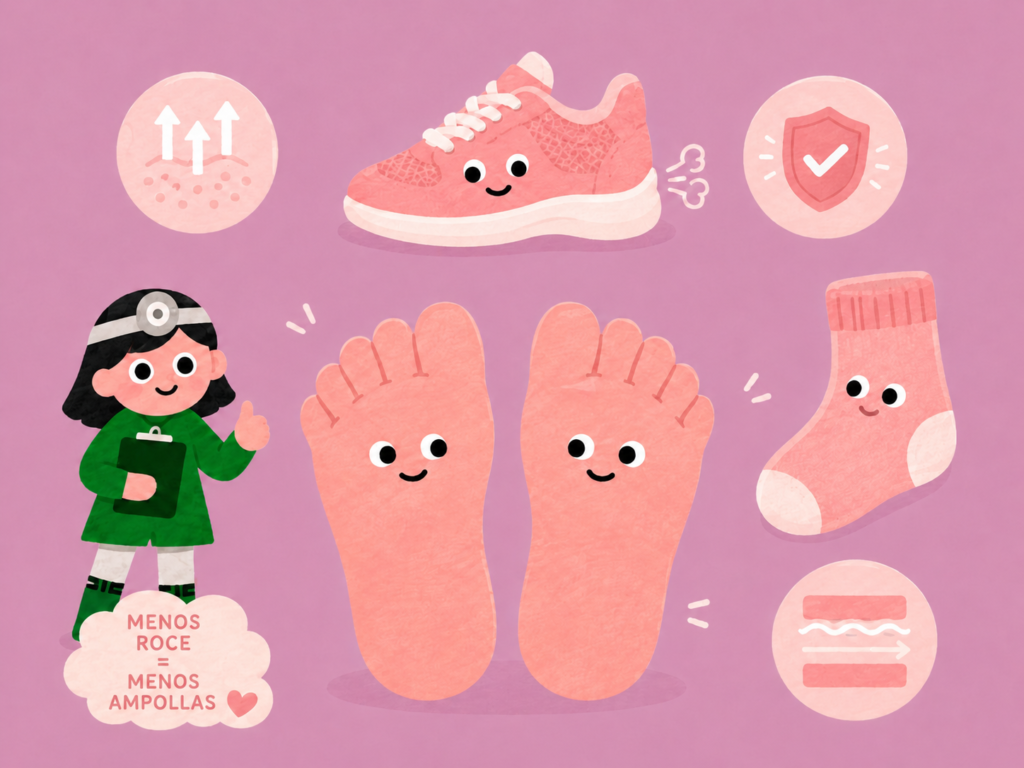 como andar con ampollas en los pies